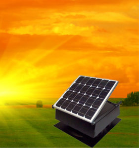 energy efficient solar attic fan
