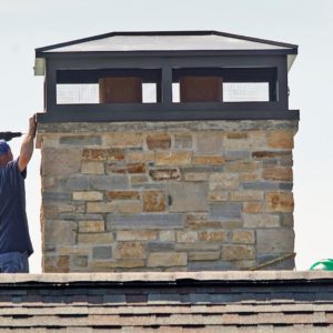 full width chimney cap, walker texas