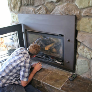 fireplace insert install
